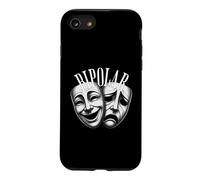 Bipolar Masques Théâtre Comédie Tragédie Style Vintage Coque pour iPhone SE (2020) / 7/8