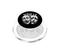 Bipolar Masques Théâtre Comédie Tragédie Style Vintage PopSockets PopGrip pour MagSafe