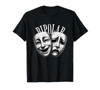 Bipolar Masques Théâtre Comédie Tragédie Style Vintage T-Shirt