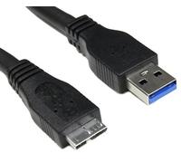 Bipra OEM SuperSpeed Câble USB 3.0 A vers Micro B pour disques durs externes WD, Seagate, Clickfree, Toshiba et Samsung 35cm - 1 Feet - 0.35M - Noir