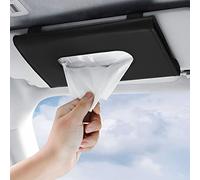 BIPROS Porte-mouchoirs de voiture avec lotions ultra douces - Support de visière fin pour voitures/camions/SUV, organiseur de serviettes compatible Kleenex (design ergonomique, installation facile)