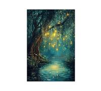 BIQHTGA Fairy Magic Willow Poster sur toile pour chambre à coucher, bureau, chambre, cadeau 50 x 75 cm
