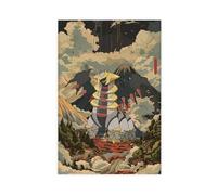 BIQHTGA Giratina Poster sur toile pour chambre à coucher, bureau, chambre, cadeau (60 x 90 cm)