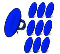 Biqing 10PCS Feux de Gabarit Bleu, 12V 24V Ovale 2.3" LED Feu de Gabarit Remorque Feu de Gabarit Lumière Indicateur de Position pour Camion Remorque RV Tracteur