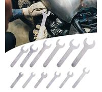 Biqing 12 pièces jeu de clé plate super-minces de 2mm, combinaison de clés plates, mini-clés métriques de 4 à 23 mm pour les endroits difficiles d'accès