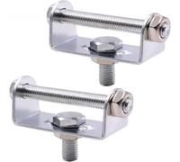 Biqing 2PCS Support de projecteur moto, support de phare antibrouillard pour moto, 72w motorcycle bracket argenté