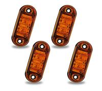 Biqing 4PCS Feu de Gabarit Remorque Jaune, Feux de Gabarit Feux De Côté Led Universel 12V / 24V pour voiture camion van remorques camion bus de voiture