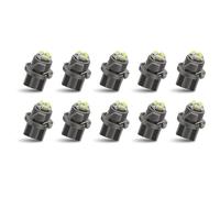 Biqing Ampoule LED T5 24V Blanc LED B8.5 Tableau de Bord Ampoules 5630 3SMD pour Voiture Tableau de Bord Compteur de Vitesse Instrument Gauge Cluster Voyant(Diamètre:8mm) 10PCS
