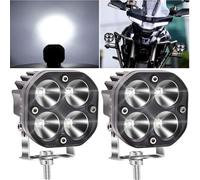 Biqing Phare de Travail LED 12V,40W Moto Feux Additionnels LED Spot Flood Feux Antibrouillard 24V 4800Lm LEDs Phares Avant Off Road Phares Supplémentaires pour Voiture Camion Tracteur SUV Bateau 2Pcs