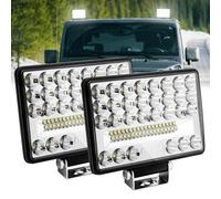 Biqing Phare de Travail LED Tracteur,Phare LED 12-24V 6 Inch Travail 172W Projecteur Longue Portee 27000LM IP68 Étanche pour 4x4 Offroad Truck Tractor ATV SUV (2)