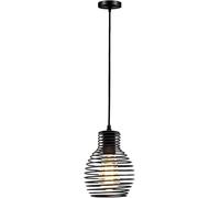 Biqing Suspension Luminaire Industrial Lumière Suspendue Vintage Plafonnier Noir pour Salon Chambre Cuisine Bar Salle à Manger.