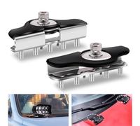 Biqing Voiture Capot Lumière Braket,Universel Acier Inoxydable LED Support de Lumière de Travail Hors Route Support de Montage de Lampe