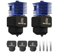 BIQU 2PCS Panda Juicer 0.4mm débit standard en acier durci Kit Hotend, Seulement pour Bambu-Lab A1/A1 Mini, Tête d'impression remplaçable rapide (3 chaussettes en silicone supplémentaires)