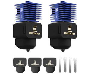 BIQU 2PCS Panda Juicer 0.4mm débit standard en acier durci Kit Hotend, Seulement pour Bambu-Lab A1/A1 Mini, Tête d'impression remplaçable rapide (3 chaussettes en silicone supplémentaires)