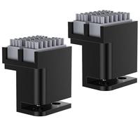 BIQU Panda Brush XP Lot de 2 lingettes en silicone pour Bambu-Lab P1P/P1S/X1/X1C/X1E, brosses en silicone montées sur lit chauffant, kit d'outils de nettoyage pour imprimante 3D