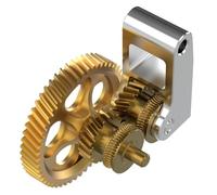 BIQU Panda Claw Engrenage d'extrudeuse pour imprimante 3D Bambu-Lab X1C P1P P1S, roue dentée d'extrudeuse dorée RNC nano-enduite, flux plus lisse et plus uniforme, durée de vie plus longue