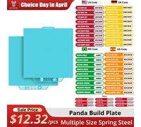 BIQU Panda plaque de construction CryoGrip Pro revêtement sans sabot ressort acier Double face pour BambuLab Voron Kobra aventurier 5M imprimante 3D 180x180mm Glacier
