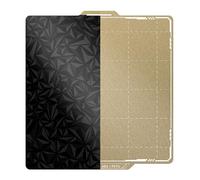 BIQU Plaque PEO lisse + PEI texturé, compatible avec l'imprimante 3D Bambu-lab X1 X1C X1E P1P P1S A1, 257x257 mm, lit d'impression en acier à ressort magnétique, lit d'impression flexible
