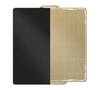 BIQU Plaque PET lisse + PEI texturé, compatible avec l'imprimante 3D Bambu-lab X1 X1C X1E P1P P1S A1, 257x257 mm, lit d'impression en acier à ressort magnétique, lit d'impression flexible