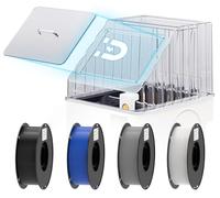BIQU PopCap Coque supérieure transparente pour Snapmaker U1, réduction du bruit, anti-poussière et isolée, boîtier PC résistant aux hautes températures avec filaments PLA GO de 4 kg, trappe magnétique