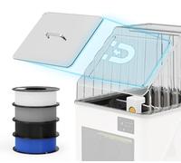 BIQU PopCap Couvercle transparent pour Snapmaker-U1 avec filament PLA 4 kg (2,2 lbs × 4). Boîtier transparent en polycarbonate résistant aux hautes températures, isolé et étanche à la poussière