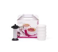 BIRAMBEAU - Coffret à crèmes brûlées : 4 ramequins et 1 chalumeau de cuisine