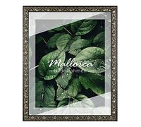 BIRAPA Mallorca Cadre photo en bois 30 x 45 cm Noir/argenté avec vitre en verre synthétique antireflet