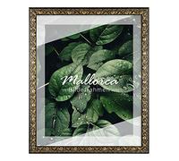 BIRAPA Mallorca Cadre photo en bois 50 x 75 cm Noir/doré avec vitre en verre synthétique antireflet