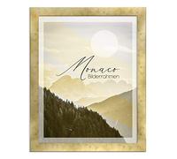 BIRAPA Monaco Cadre photo 25 x 25 cm Doré vieilli - Aspect métal - En aluminium brossé - Cadre pour poster, cadre amovible