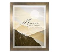 BIRAPA Monaco - Cadre photo 30 x 45 cm, couleur bronze, effet métal, en aluminium brossé, cadre pour poster, cadre interchangeable