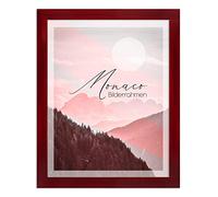 BIRAPA Monaco Cadre photo 40 x 40 cm en bordeaux effilé, Cadre pour Puzzle - Couleur et taille au choix