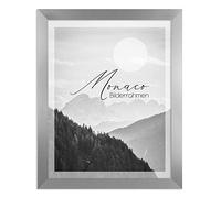 BIRAPA Monaco Cadre photo en métal aspect aluminium brossé 45 x 55 cm