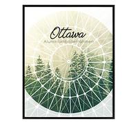 BIRAPA Ottawa Cadre photo en aluminium 50 x 65 cm en noir mat avec vitre en verre synthétique anti-reflet
