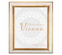 BIRAPA Vienna Cadre photo en bois massif Blancdoré 40 x 50 cm