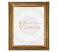 BIRAPA Vienna Porte Photo Cadre en bois massif Vert doré 40 x 70 cm
