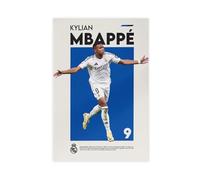 BIRART Kylian Mbappe Poster sur toile Real Madrid pour décoration de chambre à coucher 30 x 45 cm