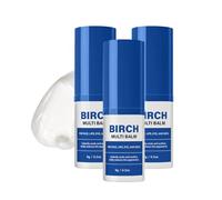 Birch Multi Balm Stick, Korean Eye Cream Stick, baume pour les yeux au jus de bouleau pour les cernes, les ridules, hydratant multi-baume pour le visage, les lèvres, les yeux et le cou, 9g (3pc)