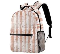 Birch Tree White Vintage Prints Primary School Student Satchel Backpack for Girls Boys Preppy Schoolbag
