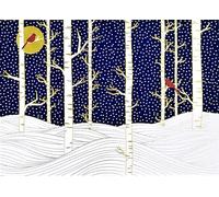Birch Trees in Winter Deluxe Boxed Holiday Cards (20 cards, 21 self-sealing envelopes)
