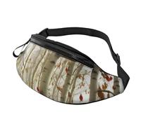 Birch Trees Sac banane d'automne pour homme et femme Sac banane étanche pour le sport