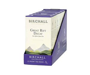 Birchall Great Rift - Thé décaféiné - Un thé classique avec une touche décaféinée et une saveur distinctive, une tasse de thé rafraîchissante et savoureuse pour les amateurs de thé, 6 boîtes de 15
