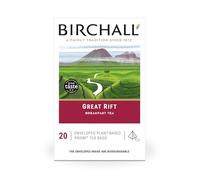 Birchall Thé | Great Rift Breakfast Blend | Thé noir | 1 lot de 20 sachets de thé prisme enveloppés à base de plantes