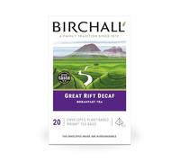 Birchall Thé | Great Rift Decaf | Thé noir | 1 lot de 20 sachets de thé prisme enveloppés à base de plantes