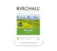Birchall Thé vert Mao Feng - Thé vert - 1 paquet de 20 sachets de thé à prisme à base de plantes enveloppés