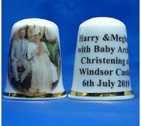 Birchcroft China Dé à coudre - Boîte de baptême Prince Harry et Meghan Markle Archie