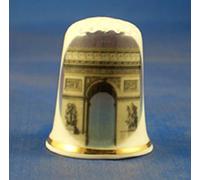 Birchcroft China Porcelaine Fine à Collectionner Dé à Coudre Arc de Triomphe Paris France