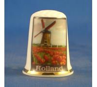 birchcroft Chine en porcelaine à collectionner dé à coudre --Poster de voyage série - Holland