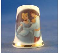 Birchcroft Dé à coudre en porcelaine de collection Pantomime Fairy Tale Cendrillon avec boîte de présentation