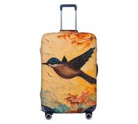 Bird Amongst Autumn Leaves - Housses de protection élastiques pour bagages de 45 à 81 cm, Noir, X-large