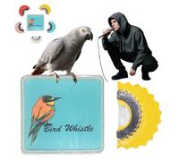 Bird Attracting Chirping Toy, 5pcs Bird Whistle for Adults, Bird Whistle to Attract Birds, Magic Tongue Whistle Toy, Oral Stunts Tricks Gag Tweeting Noisemaker Toy (Jaune)